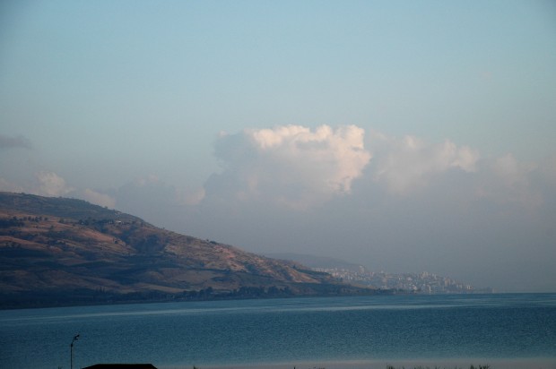 Woke up one last morning on the shore of the Sea of Galilee.