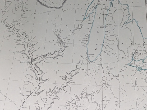 You can also see what Wisconsin looked like, mapwise, during the Jefferson administration, a half century before statehood.